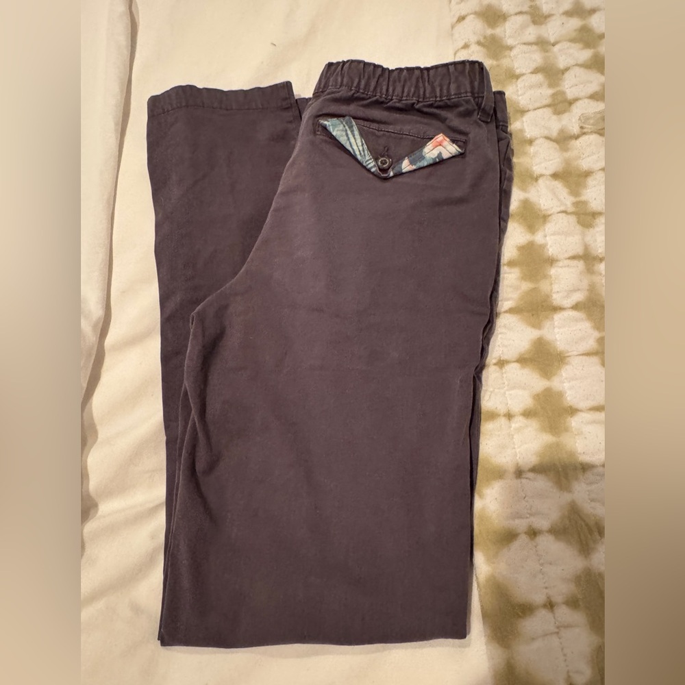 Chubbies Men’s The Originals Chino Pant Khaki Size Small S GREY GRAY